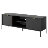 Тумба під телевізор Ларс / Lars 2-дверна 2D/153 Антрацит Ш153xВ54 см.