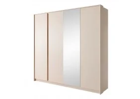 Шкаф для одежды Даст/Dast 4-дверный с зеркалом 4D/220 Бежевый Ш224xВ210 см.