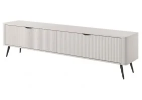 Тумба під телевізор Ланте / Lante 2-дверна з чорними ніжками 2D/200 Беж 200х38х51 см.