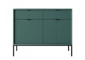 Комод Нова/Nova 2-дверный с 2 ящиками и черными ножками KSZ104 Лабрадор 104х39х83 см.