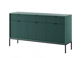 Комод Нова / Nova 3-дверний з 3 шухлядами і чорними ніжками KSZ154 Лабрадор 154х39х83 см.