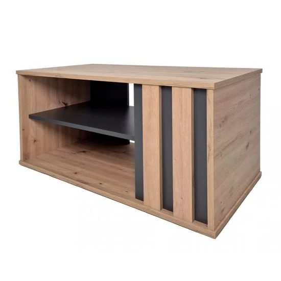 Журнальний столик T2 AD Антрацит / Дуб артізан 50 x 90 см.   1