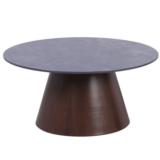 Журнальний столик VIRGINIA A Чорний глянець / Коричневий мат 80 x 35,5 см.   1