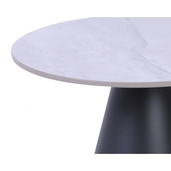 Журнальный столик ALASKA Серый глянец / Черный (к-кт) 70 см. &Д. 50 см. 3