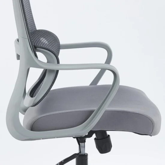 Кресло компьютерное JIM Серое / Серый каркас 6