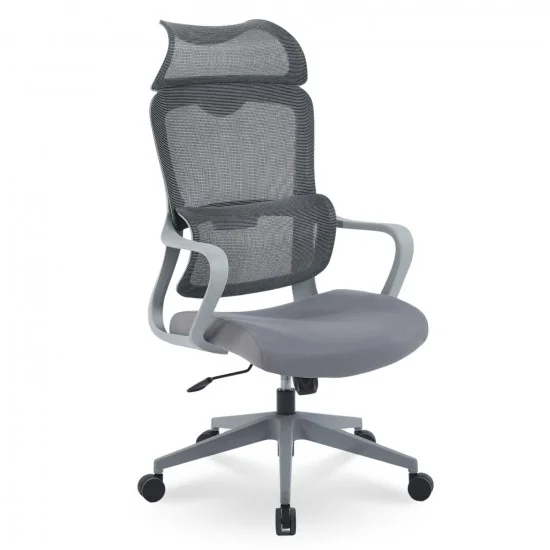 Кресло компьютерное JIM Серое / Серый каркас 1