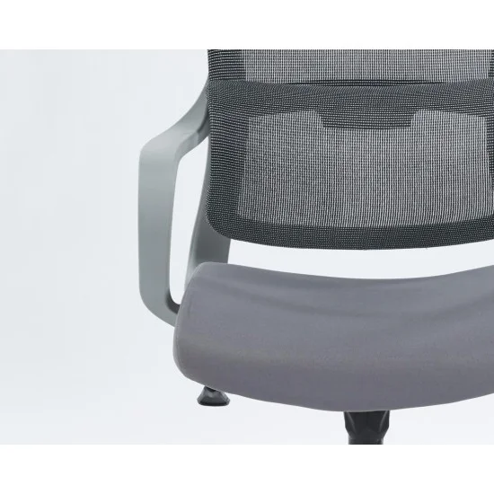 Кресло компьютерное JIM Серое / Серый каркас 5