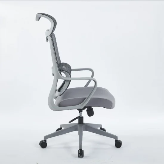 Кресло компьютерное JIM Серое / Серый каркас 3