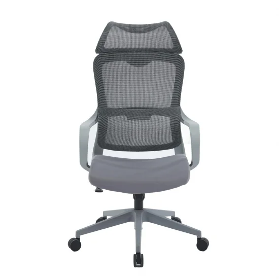 Кресло компьютерное JIM Серое / Серый каркас 2