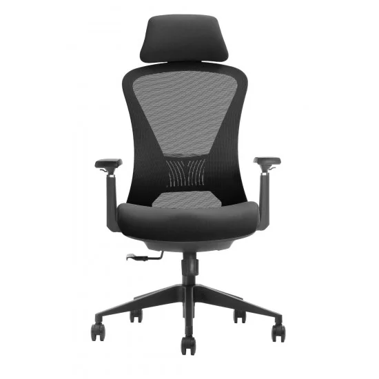 Крісло офісне MAGNUS LUX чорна тканина/чорний каркас 1