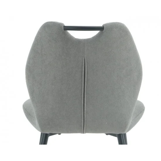 Стілець RICK чорний каркас/темно-сірий тканина 7