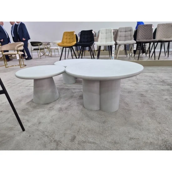 Журнальний столик ROSALIA світло-сірий d.80 ROSALIAJSZ 7