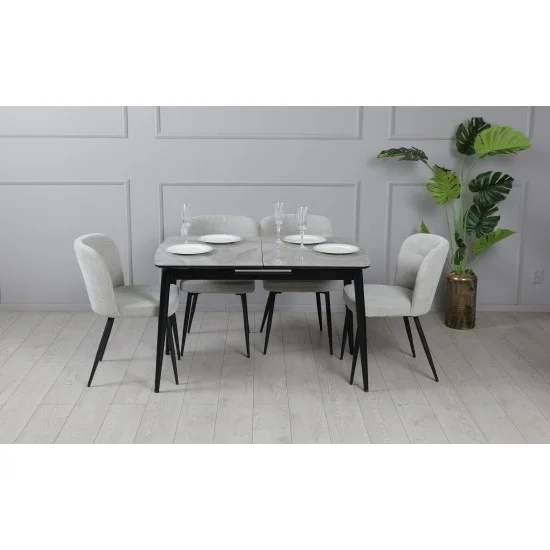 Стул КЛИФ металл сиденье ткань 50x57x82 см Серый 3