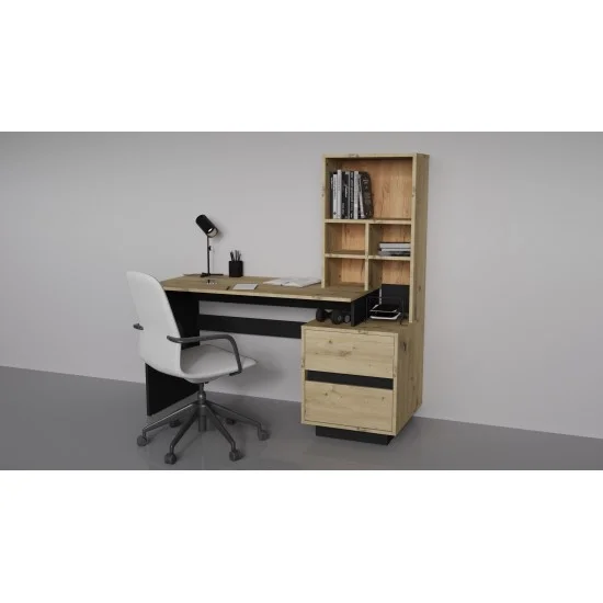 Комп'ютерний стіл HECTOR_D/C_R 150х60 Дуб артизан / Чорний 3