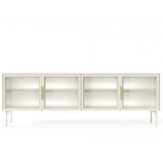 Тумба під телевізор з підсвіткою Лумі / Lumi 4D/181 4-дверна Кашемір 1