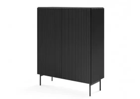 Комод высокий Мути / Muti 2D/98 2-дверный Черный