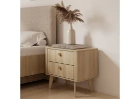 Тумба прикроватная Вики / Viki 2S с 2 ящиками Дуб бариста