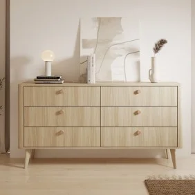 Комод Вики / Viki 6S/163 с 6 ящиками Дуб бариста