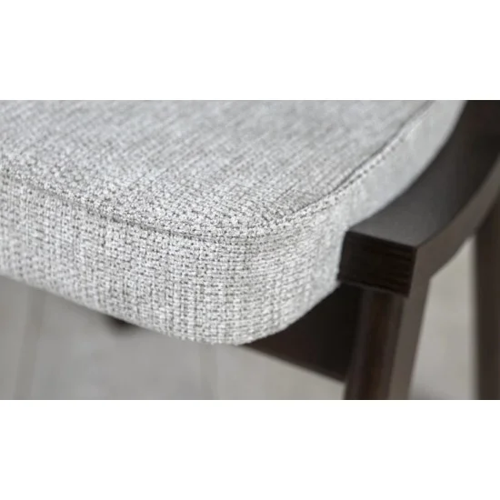 Стул Нил масив дерева 480x450x925 ноги орех / серая ткань 7