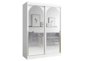 Шкаф-купе MODIN 150 150х215х65 белый / золотой