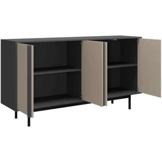 Комод ALSY REG 6 163х87х43 антрацит / дуб 4