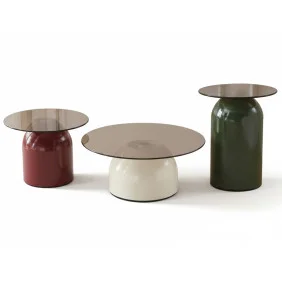 Журнальный столик KENTUCKY Серое стекло / Цветные (к-кт)