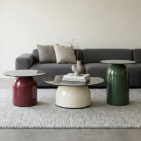 Журнальный столик KENTUCKY Серое стекло / Цветные (к-кт)