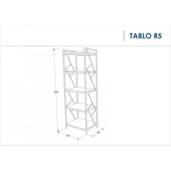 Стеллаж Tablo R5 Дуб 180х60 TABLOR5 3
