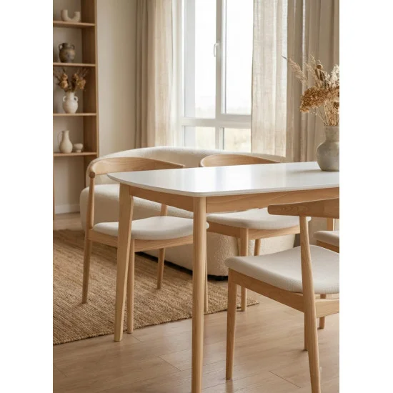 Стіл обідній Exen 120х80 см Білий 3