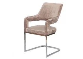 Стілець Берналь метал сидіння тканина 620x560x940 бежевий