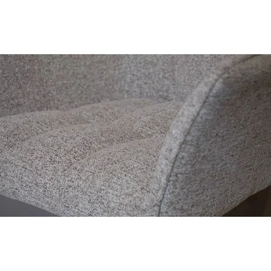 Стул Ларри лаунж металл сиденье ткань 660x630x790 серо-коричневый 6