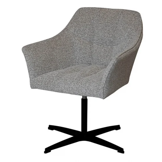 Стул Ларри лаунж металл сиденье ткань 660x630x790 серо-коричневый 1