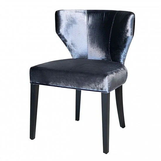 Стул Триумф серый массив дерева сиденье ткань 535x440x790 нога черная 1