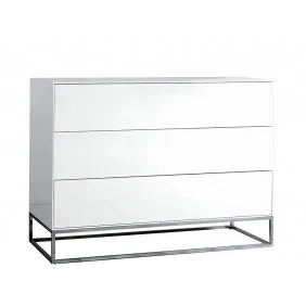 Комод Шайн білий глянець 110x45x82 см.