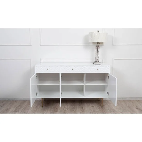 Буфет Аляска білий 89x159x45 см. 3