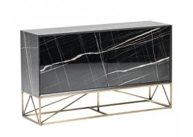 Комод Батерфляй черный глянец 138x40x80 см.