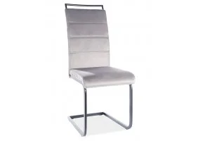 Стул H441 VELVET черный каркас / серый H441VCSZ