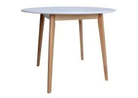 Стол обеденный AMADEO I 100*100*75 бук / белый