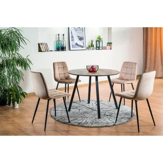 Стул MILA VELVET черный каркас / черный Черный MILAVCC 2