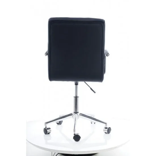 Комп'ютерне крісло поворотне Q-022 Velvet Чорний OBRQ022VC 7