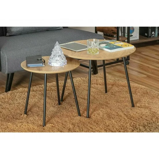 Журнальный столик PAM B дуб/черный PAMBDC 2