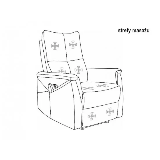 Кресло раскладное NEPTUN M VELVET (функция массажа) беж BL.28 NEPTUNMVBE 5