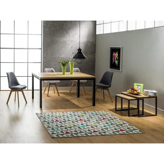 Журнальний столик LARGO DUO дуб/чорний (комплект) LARGODUODCM 3