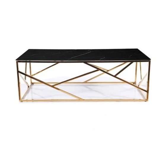 Журнальный столик ESCADA A II черный эф.мрамора / золото ESCADAACZMAZL 2