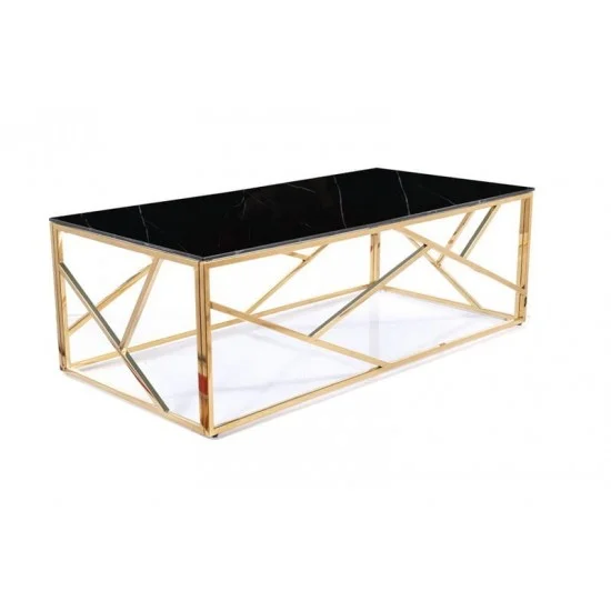 Журнальный столик ESCADA A II черный эф.мрамора / золото ESCADAACZMAZL 5