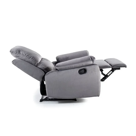 Кресло раскладное SPENCER 1 VELVET серое BL.14 SPENCER1VSZ 5