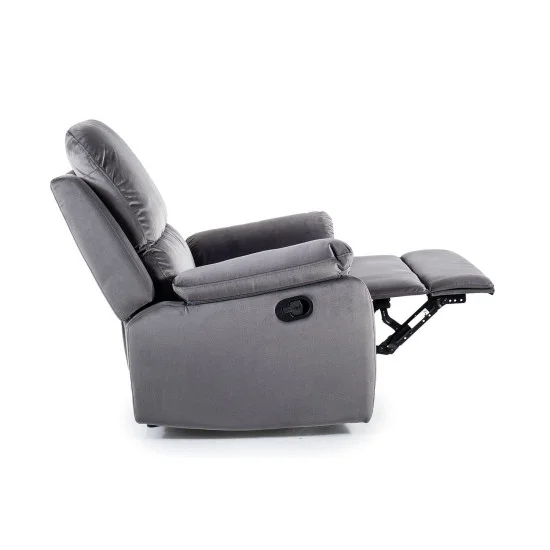 Кресло раскладное SPENCER 1 VELVET серое BL.14 SPENCER1VSZ 4