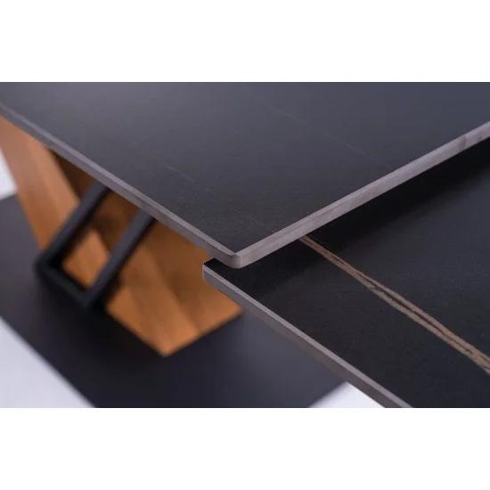 Стіл обідній розкладний GENESIS 180(240)*90 чорний/чорний/ясень GENESISCCJ180 10