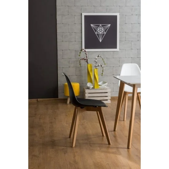 Стул Moris Черный / Бук MORISBUC 4