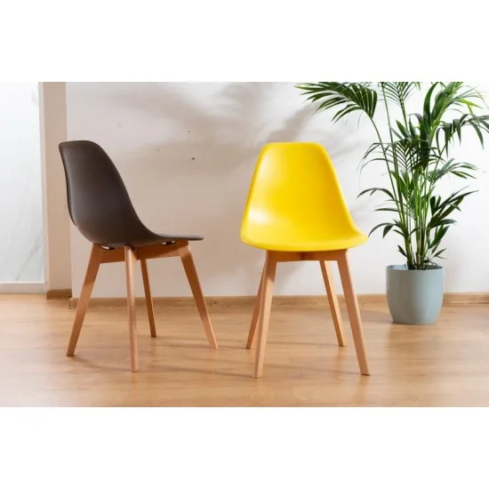 Стул Moris Черный / Бук MORISBUC 5